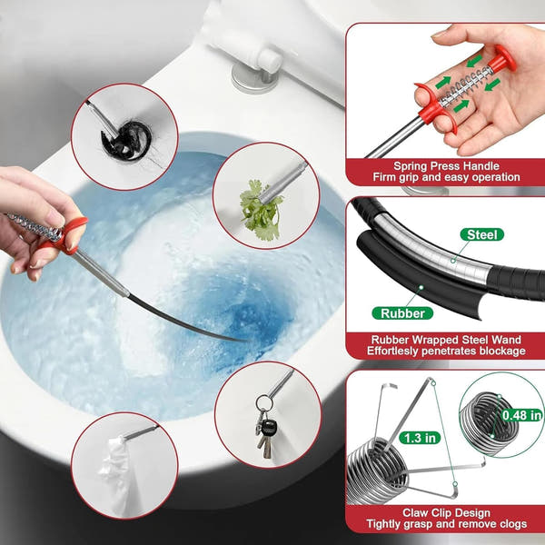 Flexible Drain Clog Remover