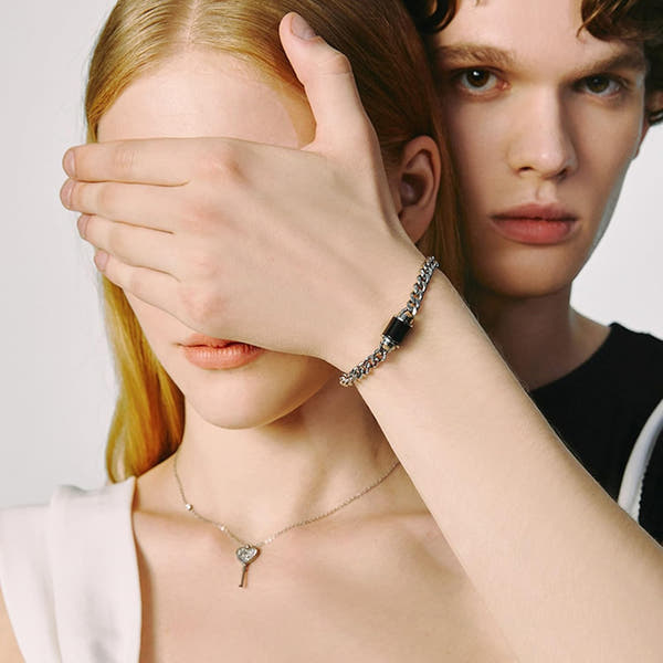Heart Key Necklace & Bracelet