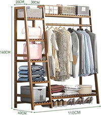 5-Tier Bamboo Garment Rack