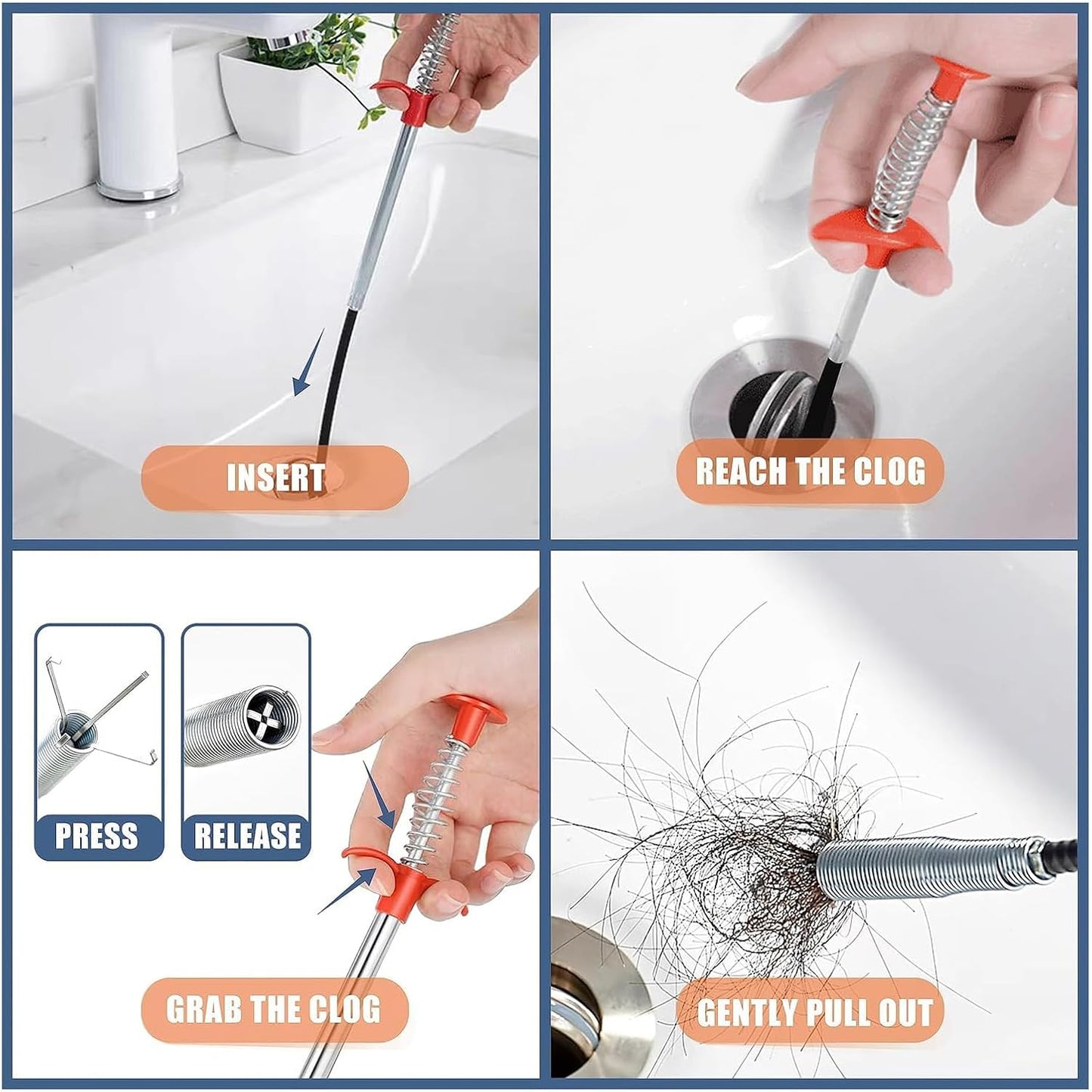 Flexible Drain Clog Remover