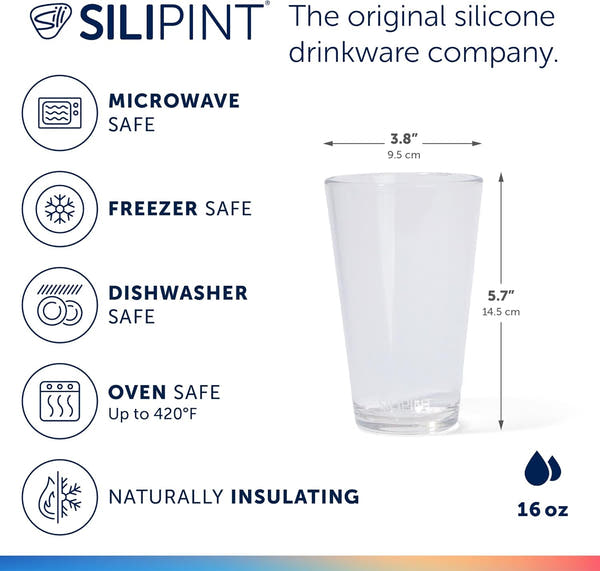 Unbreakable Silicone Pint Glass