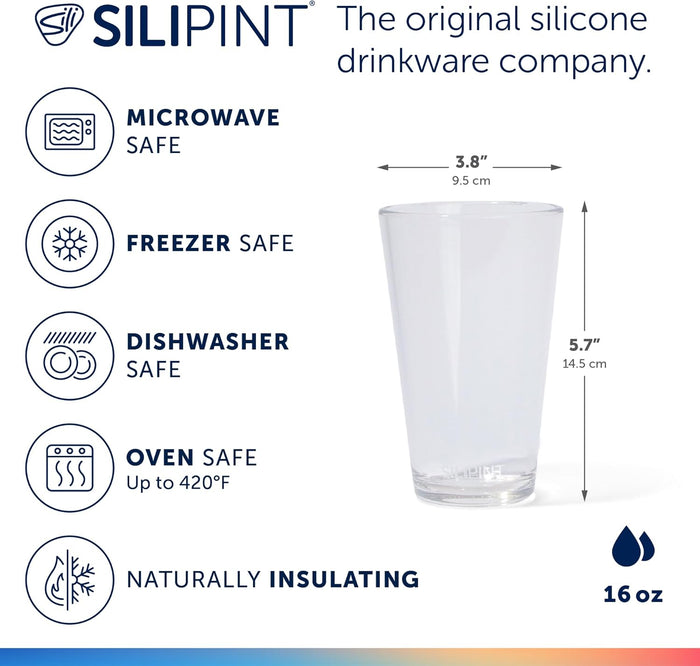 Unbreakable Silicone Pint Glass