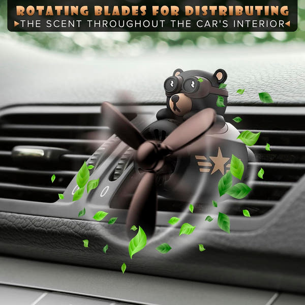 Bear Pilot Car Air Freshener