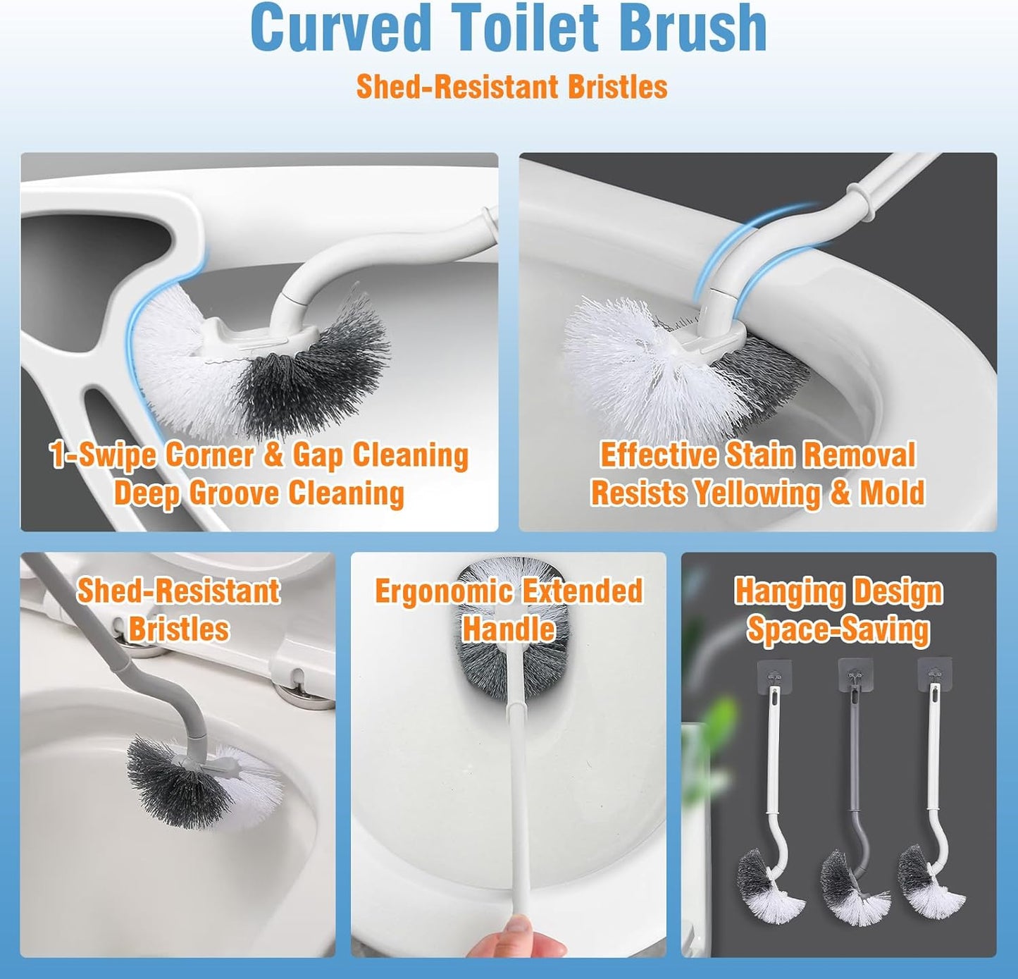 Toilet Brush & Plunger Set