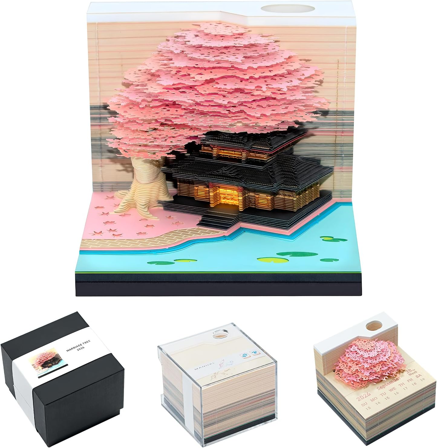 3D Calendar 2026 Pen Holder