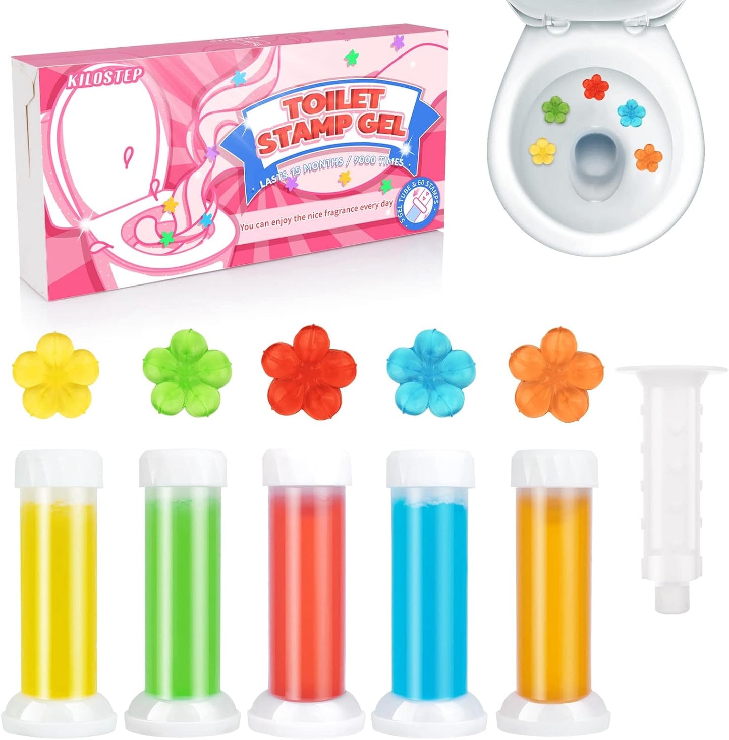 Flower Toilet Gel Stamp