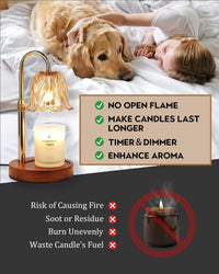 Flower Candle Warmer Lamp