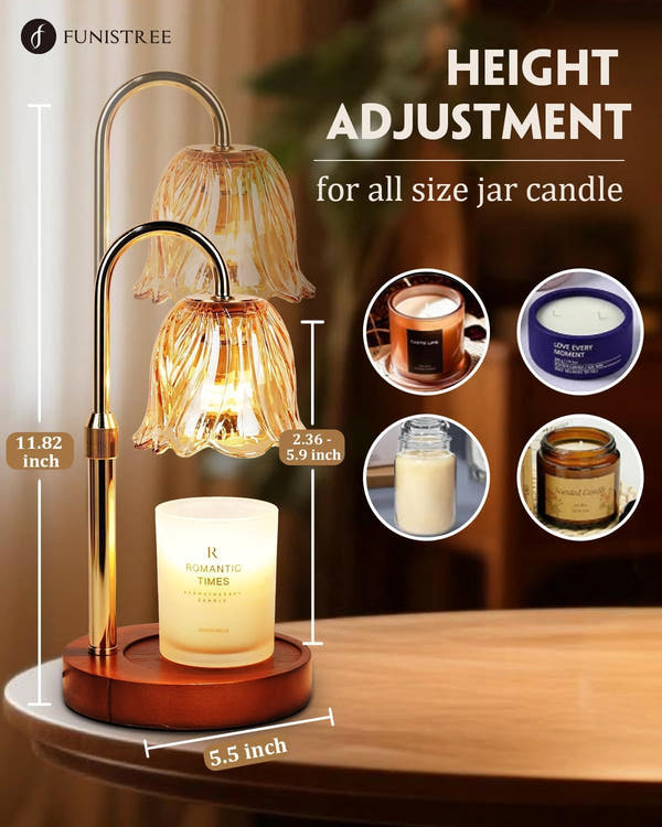 Flower Candle Warmer Lamp