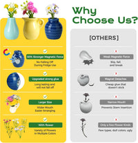 Ceramic Vase Fridge Magnets