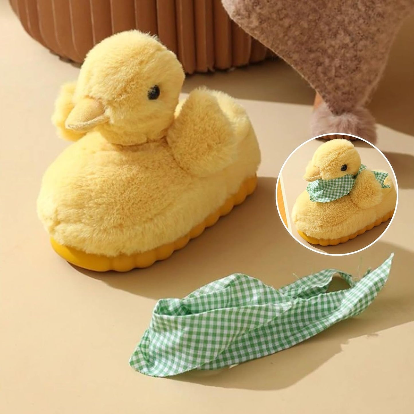 Fuzzy Duck Slippers