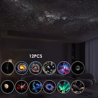 2-in-1 Galaxy Projector with Starry Sky Design and Night Light