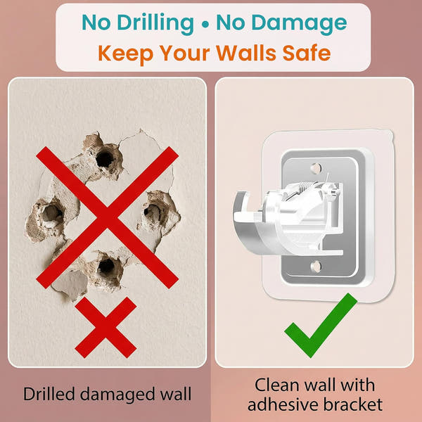 No-Drill Curtain Rod Brackets