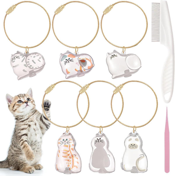 Cat Hair Storage Keychain