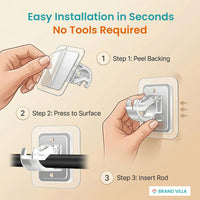 No-Drill Curtain Rod Brackets