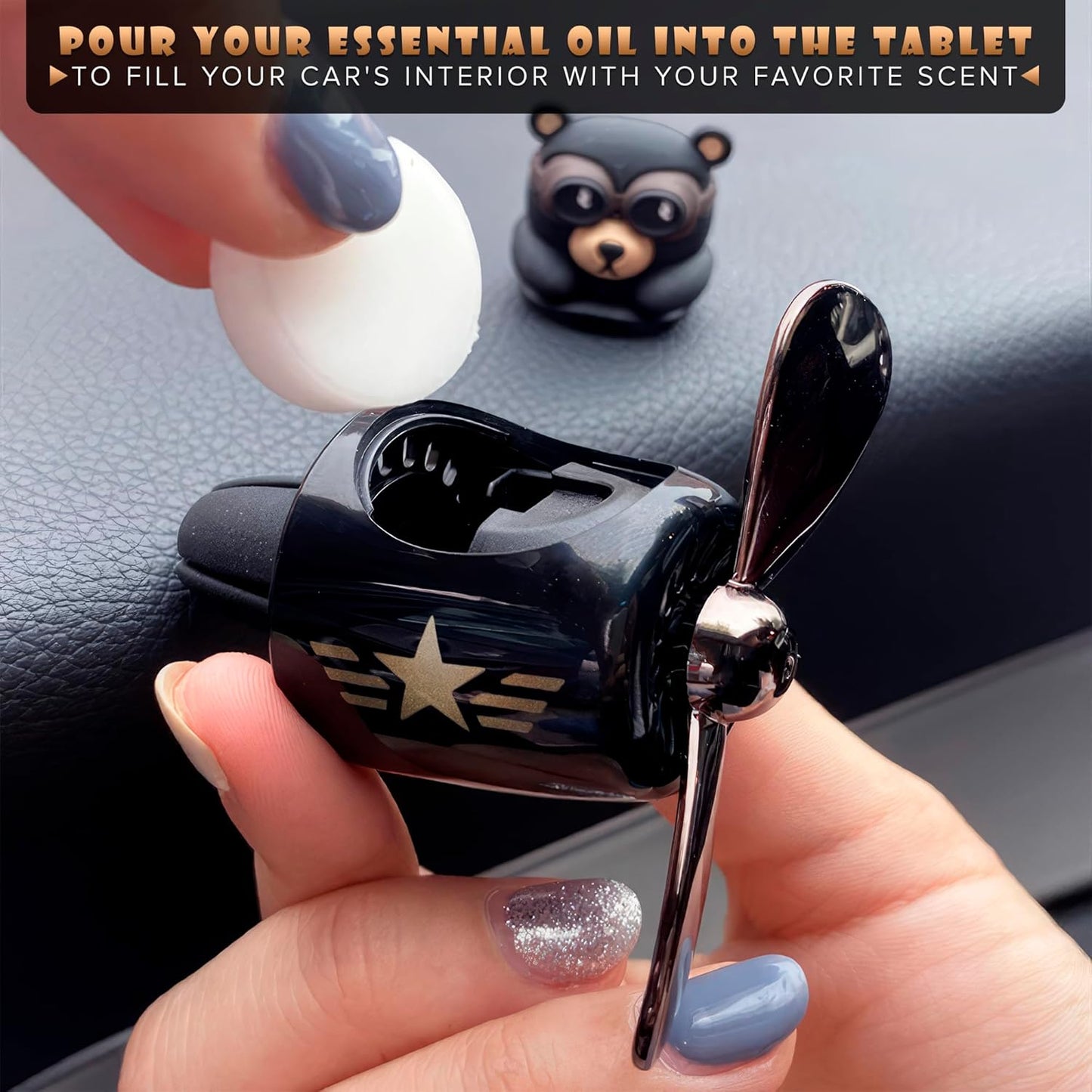 Bear Pilot Car Air Freshener