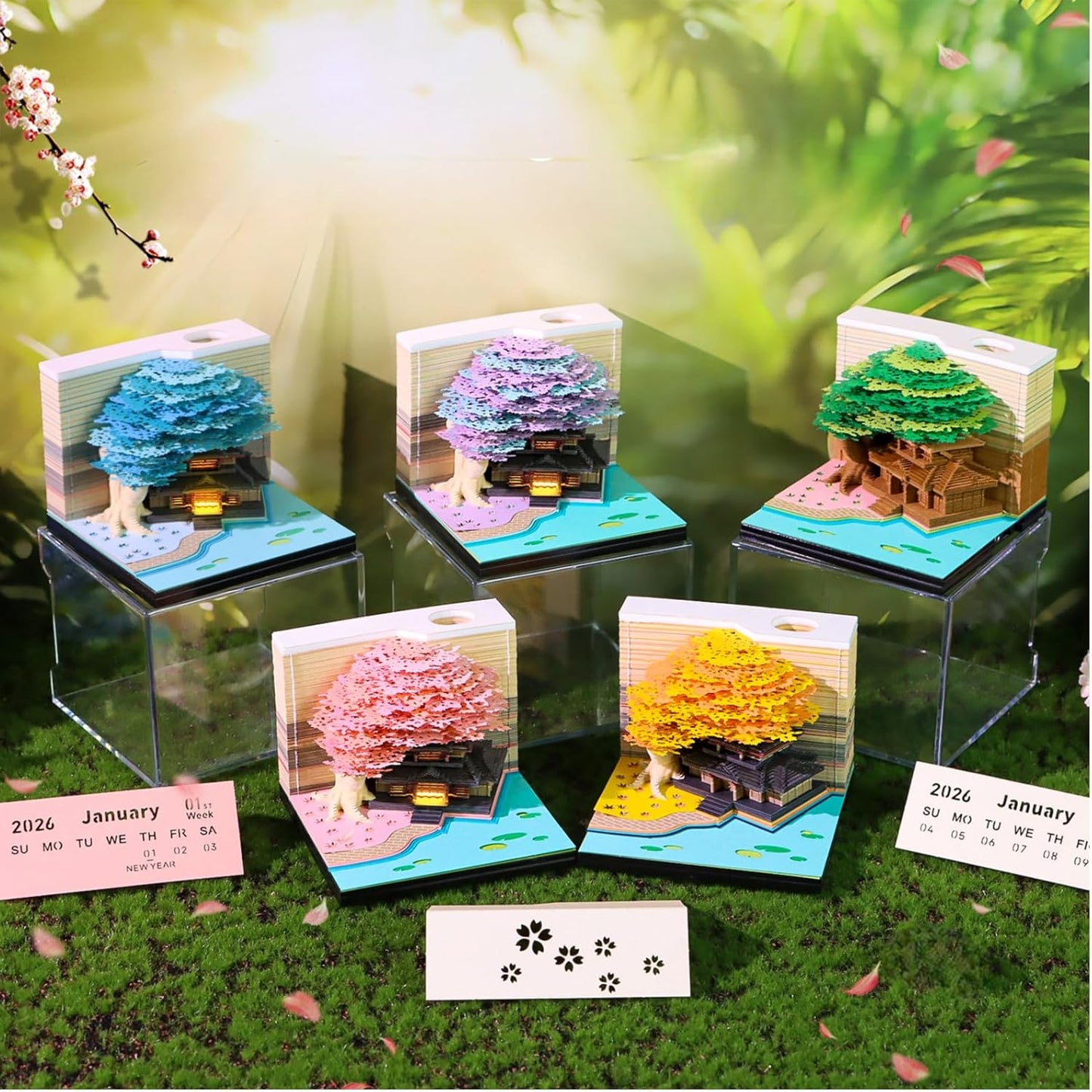 3D Calendar 2026 Pen Holder