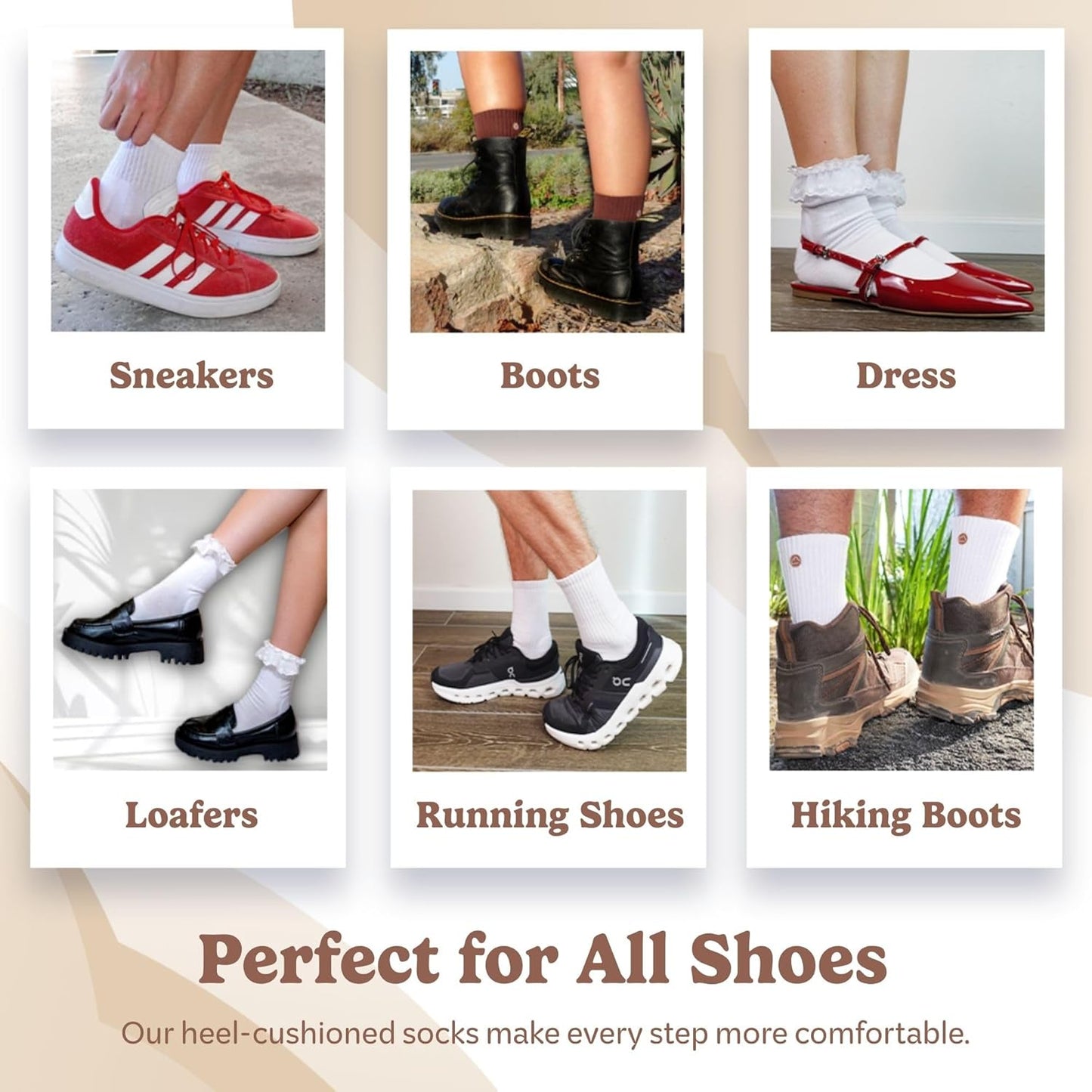 Cushioned Crew Socks