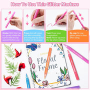 Kids Glitter Markers (12)
