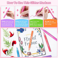 Kids Glitter Markers (12)
