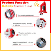 Portable Alarm Door Stopper
