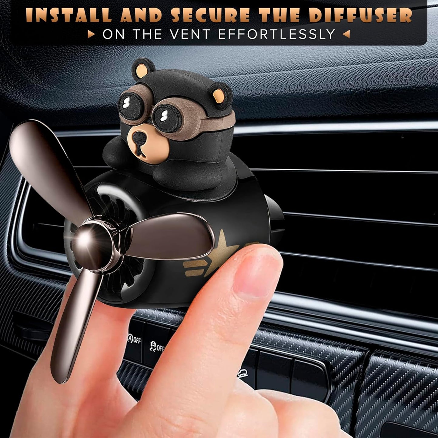 Bear Pilot Car Air Freshener