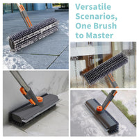 3 in 1 Floor Scrub Brush with Long Handle
