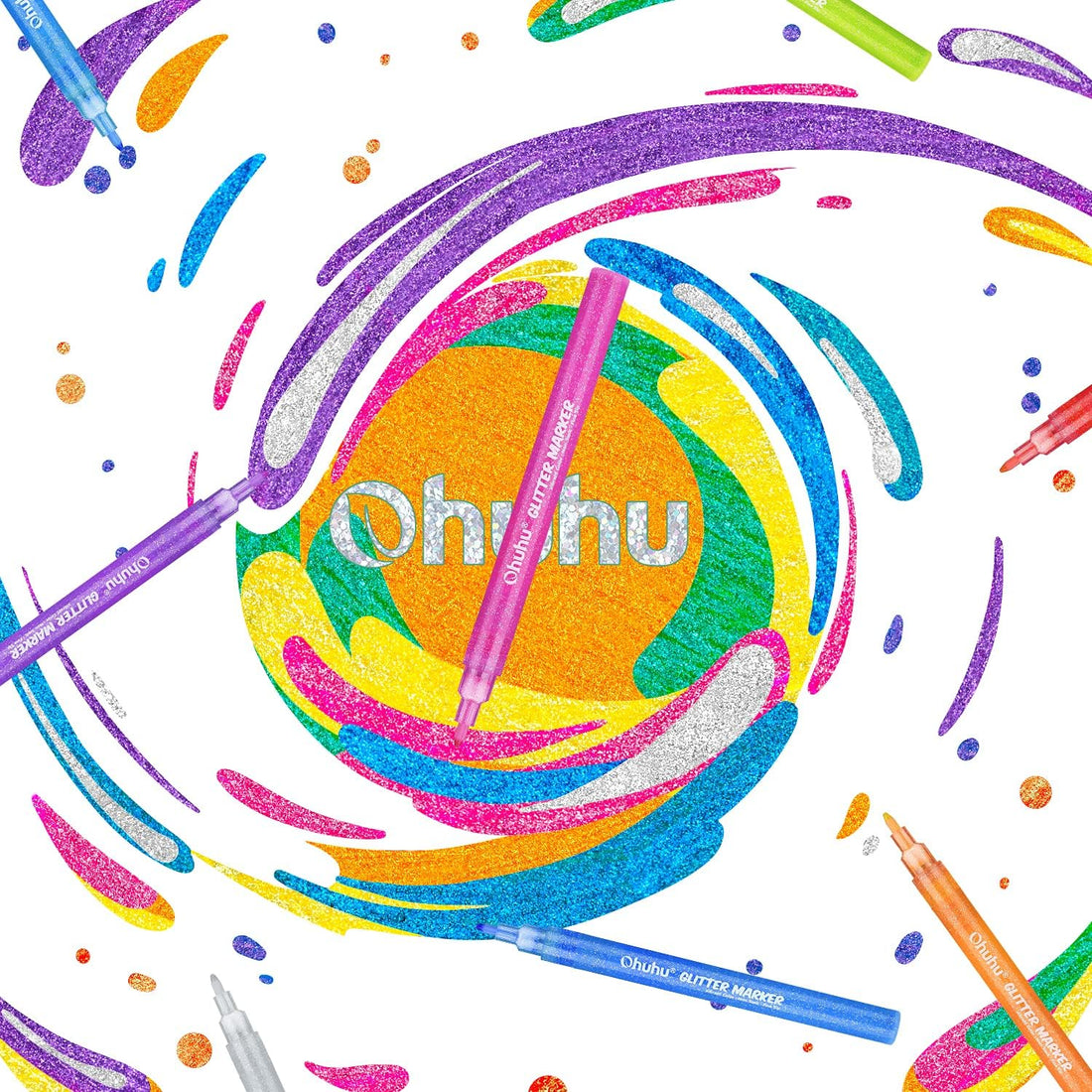 Kids Glitter Markers (12)