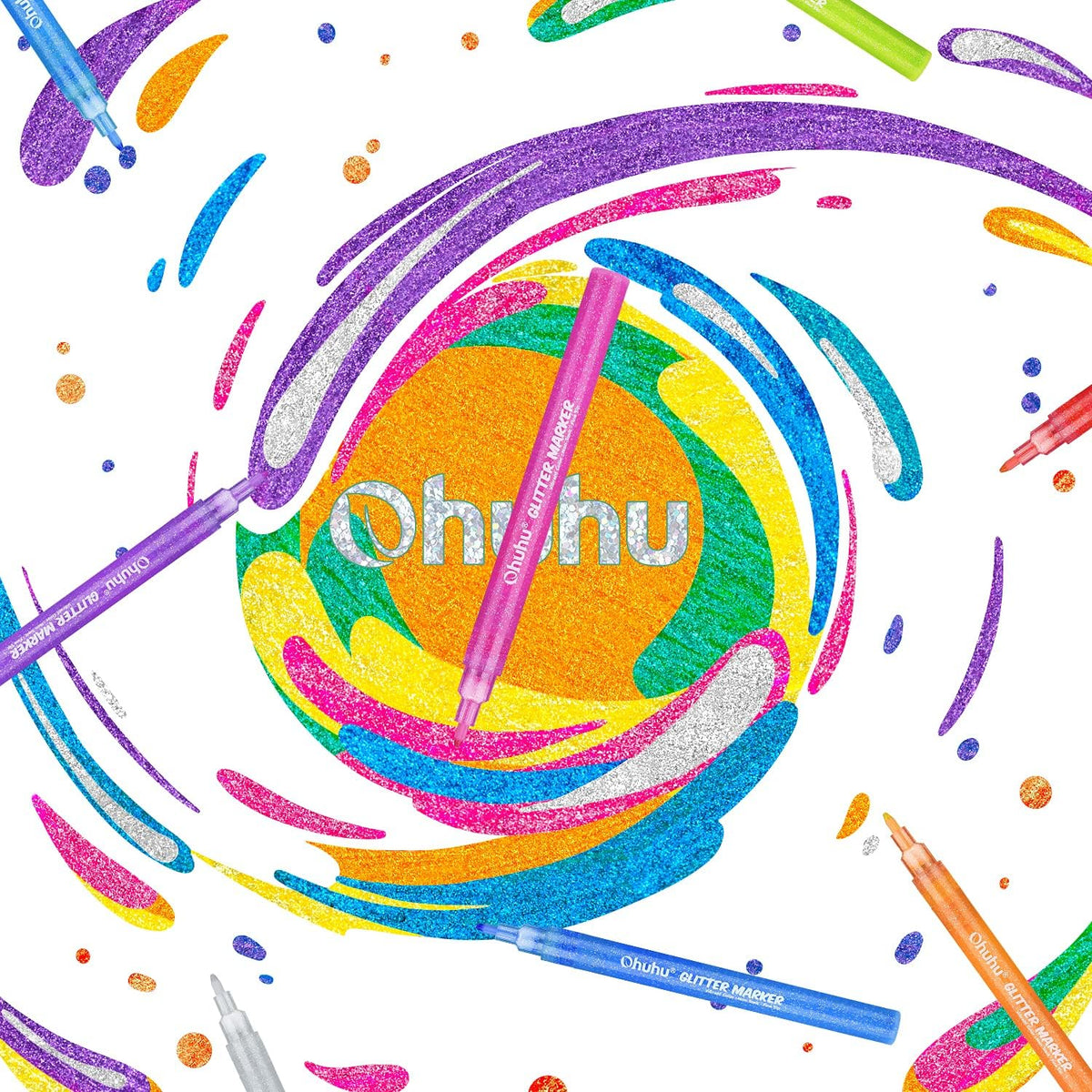 Kids Glitter Markers (12)