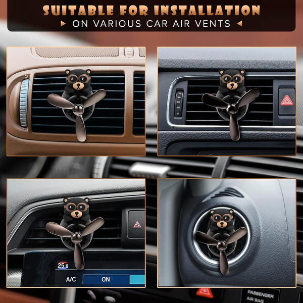 Bear Pilot Car Air Freshener