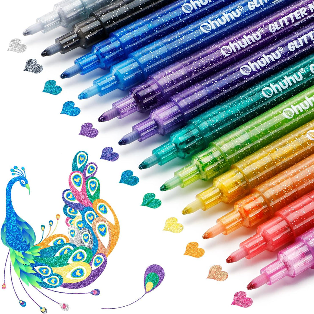 Kids Glitter Markers (12)