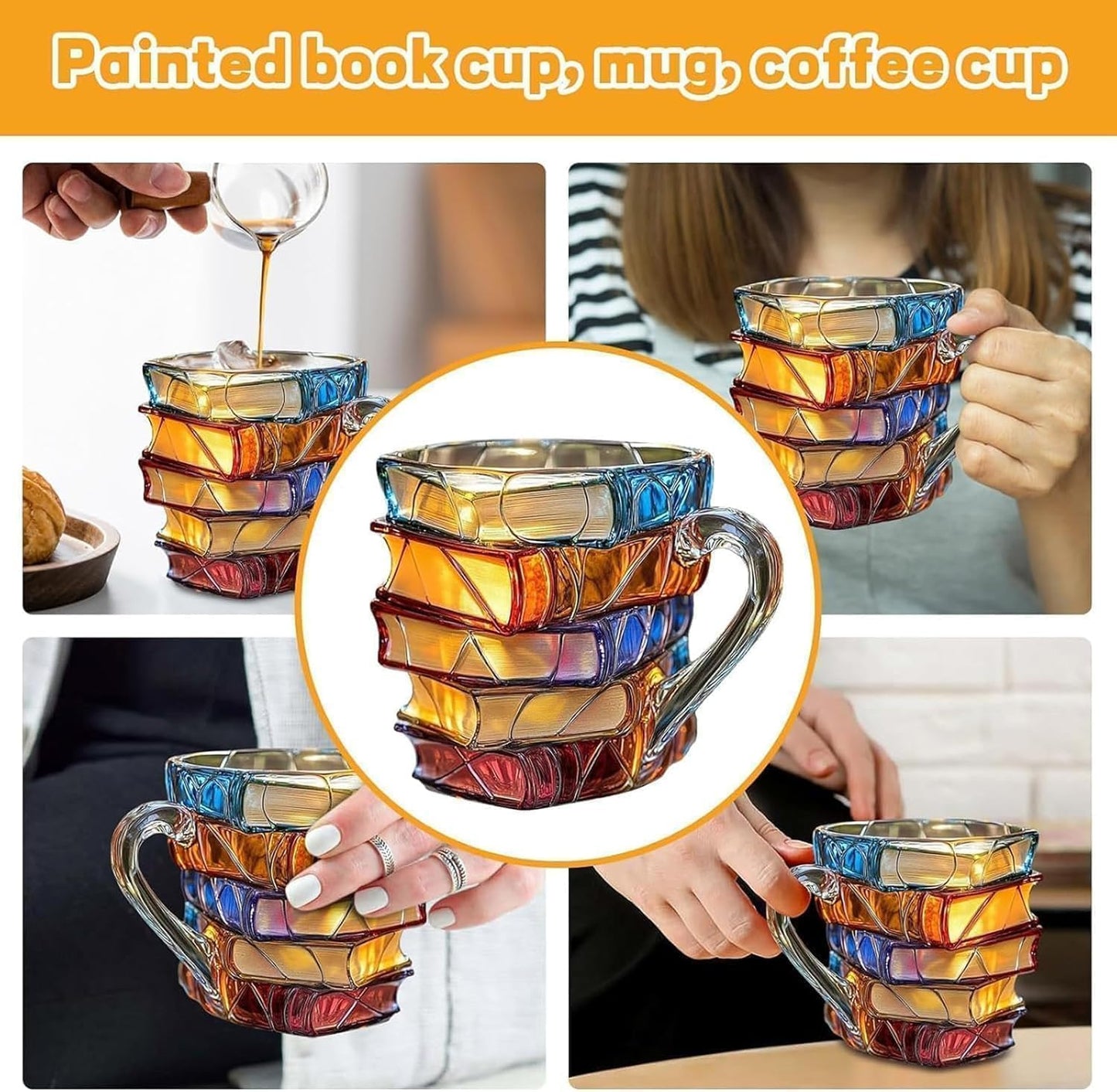 Stacked Books Mug