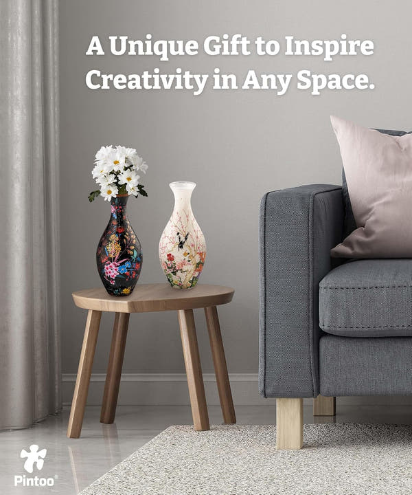 3D Puzzle Flower Vase
