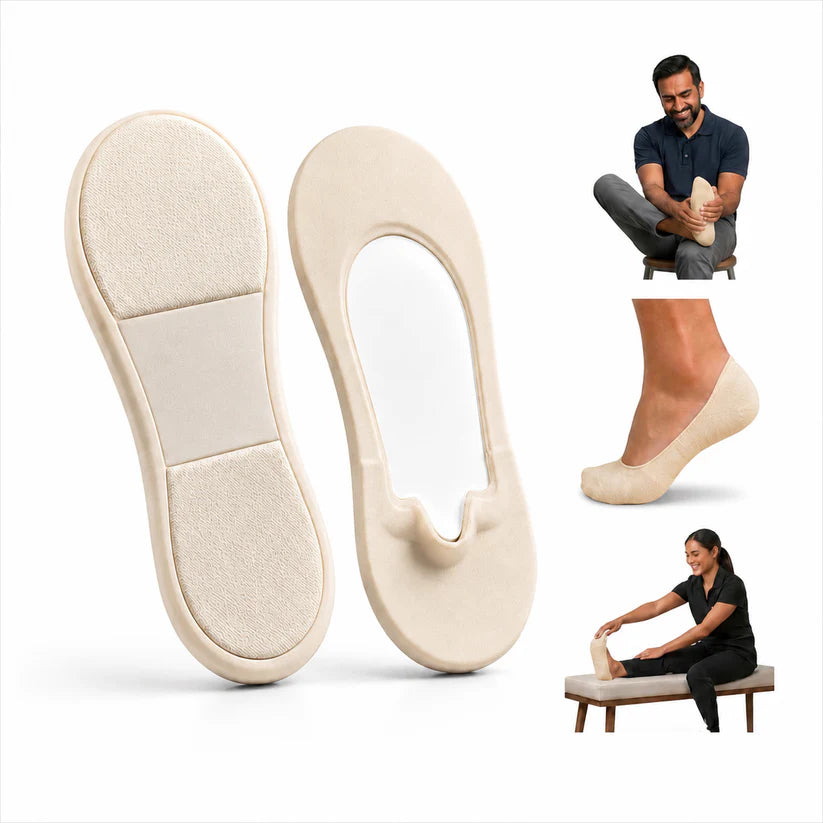 Invisible Non-Slip Boat Socks with Cushioned Sole