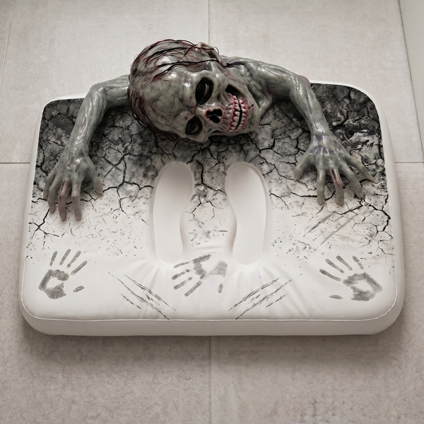 Scary Zombie Halloween Bath Mat