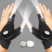 LED Half-Finger Gloves