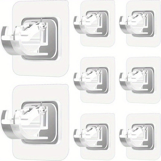 Self-Adhesive No Drill Curtain Rod Brackets (Pack of 6)