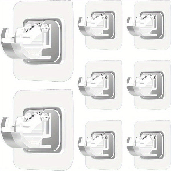 Self-Adhesive No Drill Curtain Rod Brackets (Pack of 6)