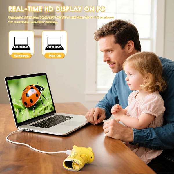 Kids Digital Microscope with Screen — Science Toy