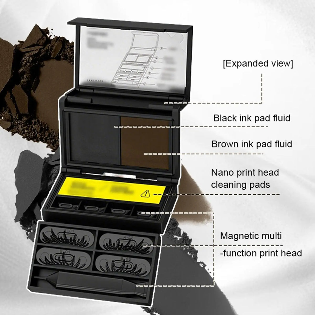 Waterproof Eyelash Stamp Makeup Kit