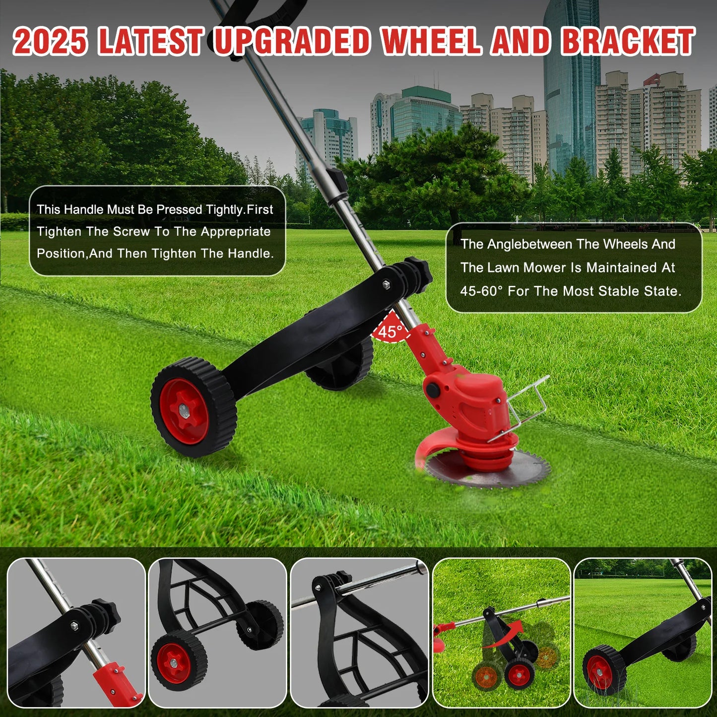 21V Cordless Weed Wacker & Edger — 3-in-1 Kit