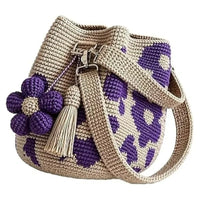Handwoven Crochet Flower Bag