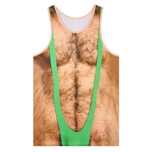 Men's Fake Abs Muscle Print Tank Top
