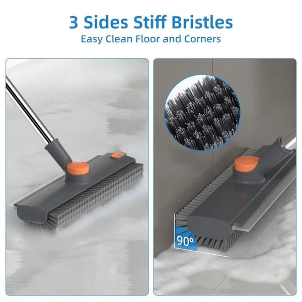 3-in-1 Stiff Bristle Floor & Bathroom Scrub Brush