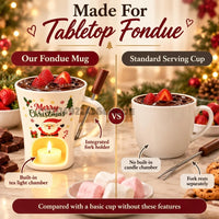 Santa Chocolate Fondue Mug