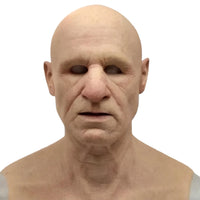Realistic Old Man Halloween Mask
