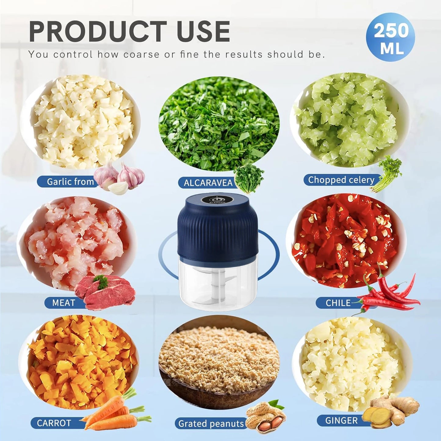 Cordless Electric Mini Garlic Chopper
