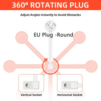 Rotating Outlet Extender with USB — Adjustable Arm