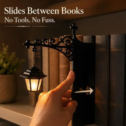 Vintage Library Lantern Bookshelf Light
