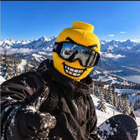 Funny Face Knit Ski Mask