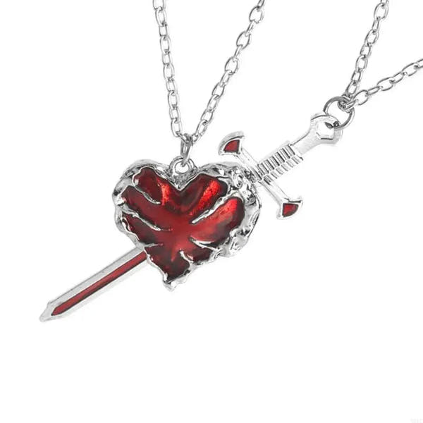 Sword & Heart Necklace